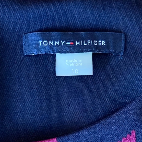 Tommy Hilfiger Dress 10 Purple Blue Floral Midi Dress Sleeveless Lined - Picture 2 of 11